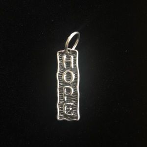 HOPE pendant charm.  GRACE & HEART 925 Sterling silver 925 nickel…